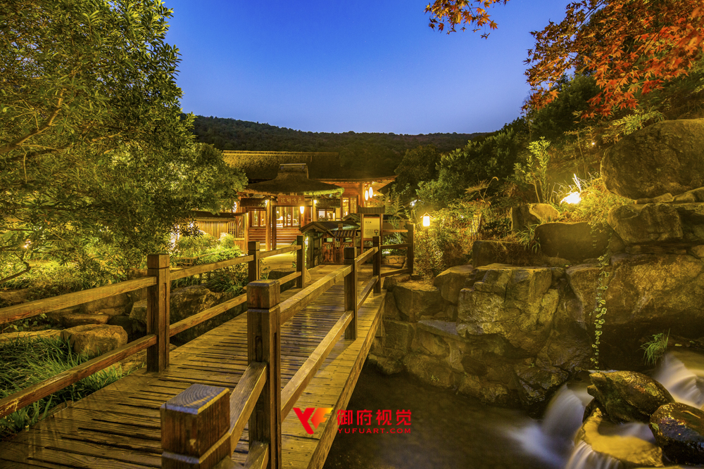 航拍仿古建筑