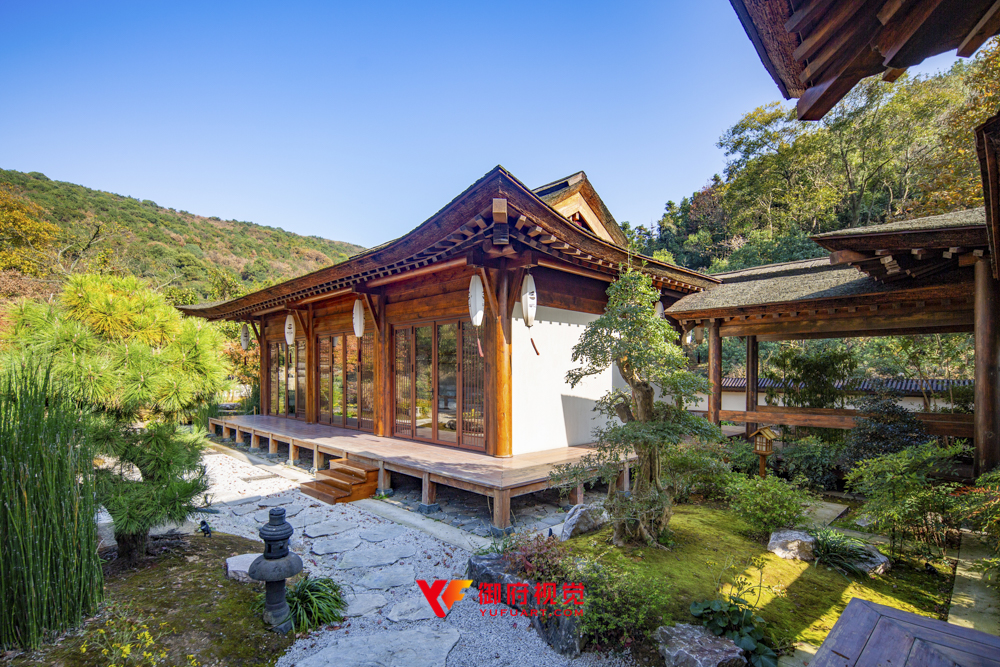 航拍仿古建筑