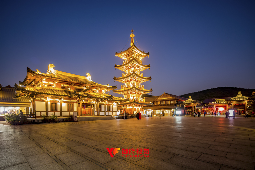 佛教建筑形象广告拍摄