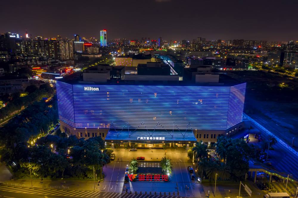 万富希尔顿五星级航拍摄影