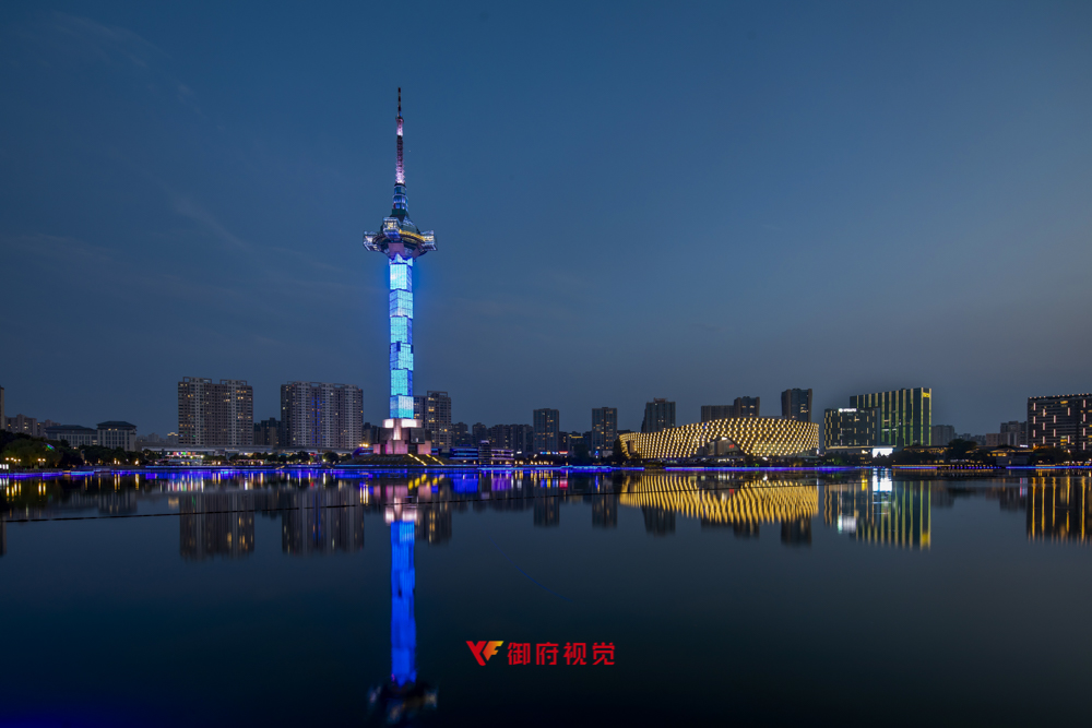 电视塔公共建筑航拍