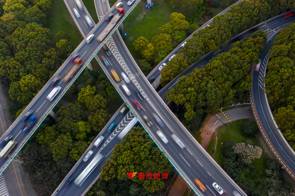 上海闵行区,亚洲第一立交桥,交通建筑航拍,上海建筑摄影
