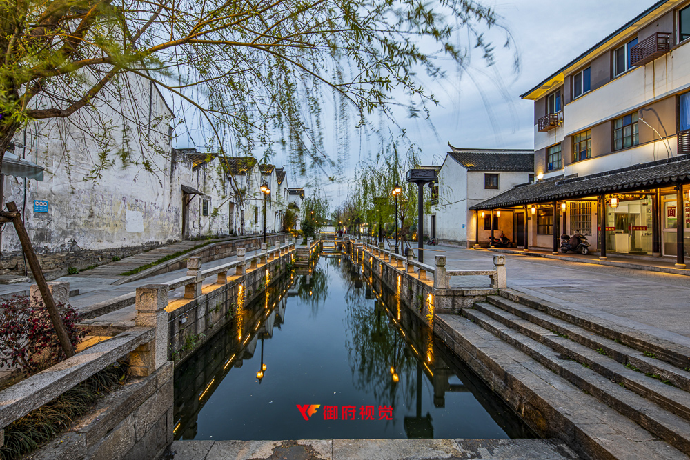 苏州黎里古镇,景区亮化,亮化拍摄,古镇建筑摄影
