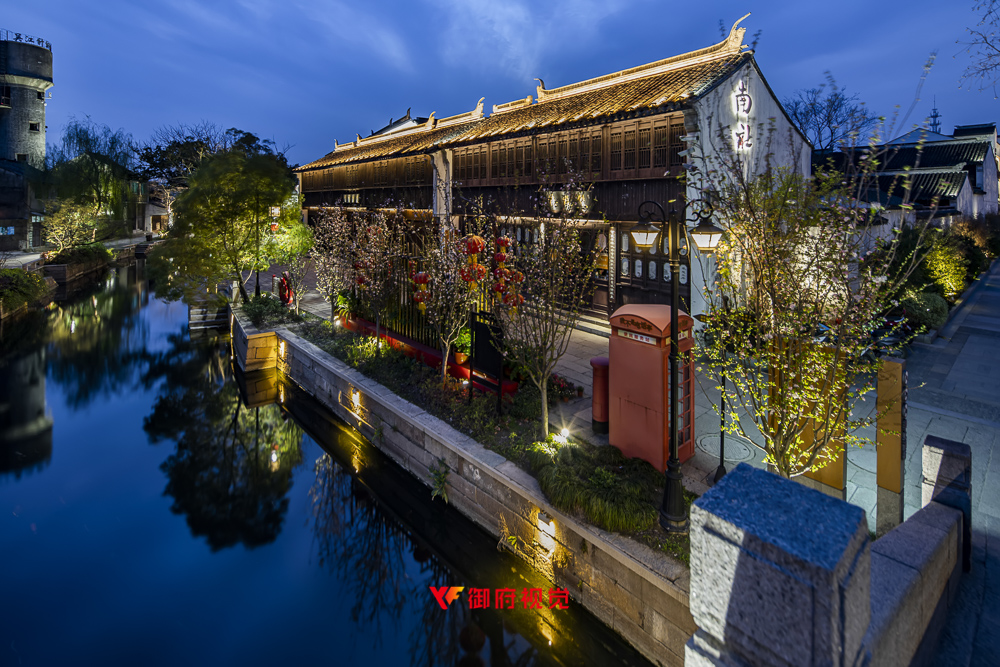 苏州黎里古镇,景区亮化,亮化拍摄,古镇建筑摄影