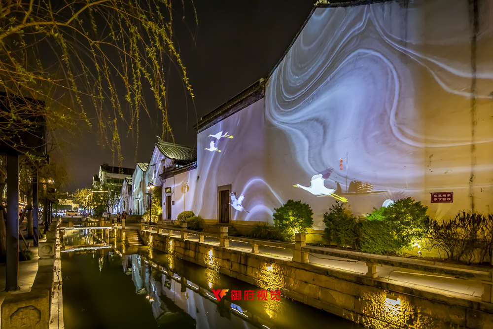苏州黎里古镇,景区亮化,亮化拍摄,古镇建筑摄影