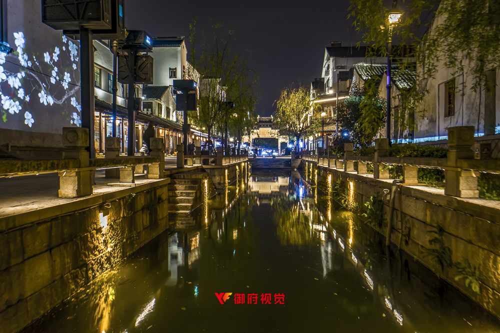 苏州黎里古镇,景区亮化,亮化拍摄,古镇建筑摄影