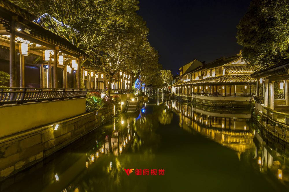 苏州黎里古镇,景区亮化,亮化拍摄,古镇建筑摄影