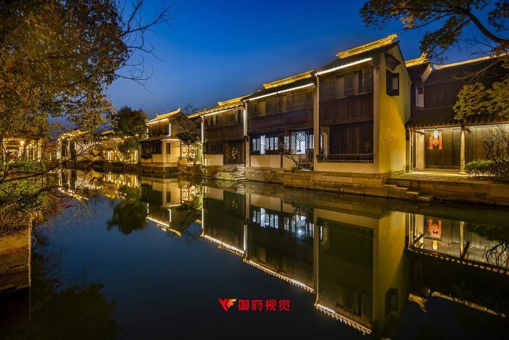 苏州黎里古镇,景区亮化,亮化拍摄,古镇建筑摄影