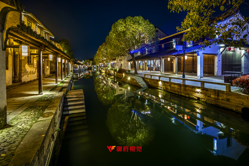 苏州黎里古镇,景区亮化,亮化拍摄,古镇建筑摄影