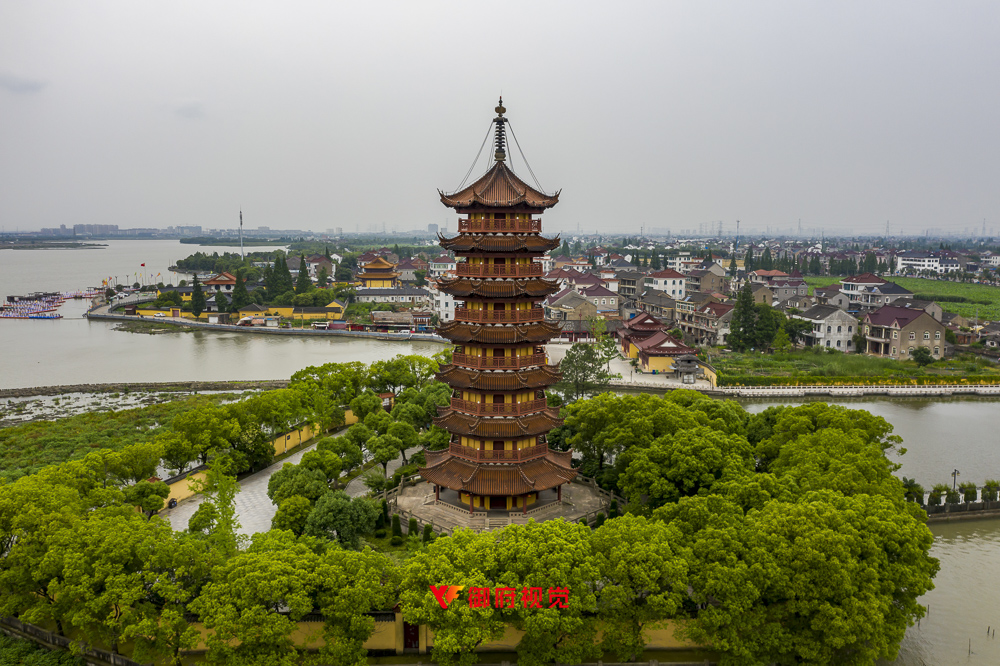 嘉兴市,莲泗荡,风景区,旅游广告航拍