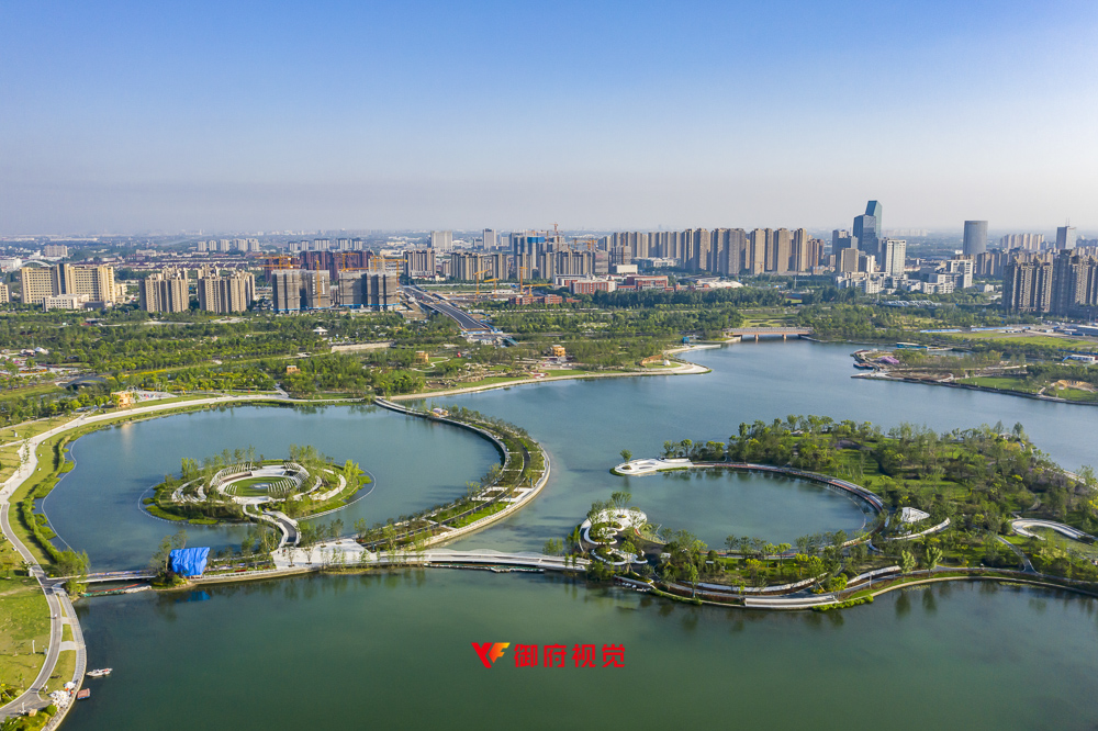 奉贤新城,上海之鱼,人工湖,航拍摄影,旅游广告拍摄