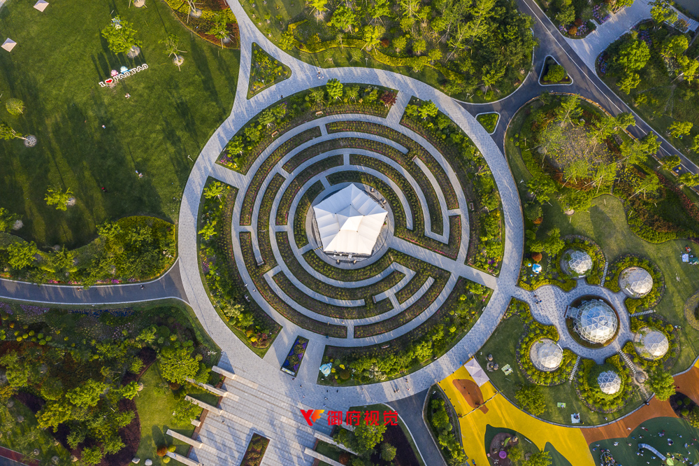 上海奉贤,泡泡公园,公园,航拍摄影