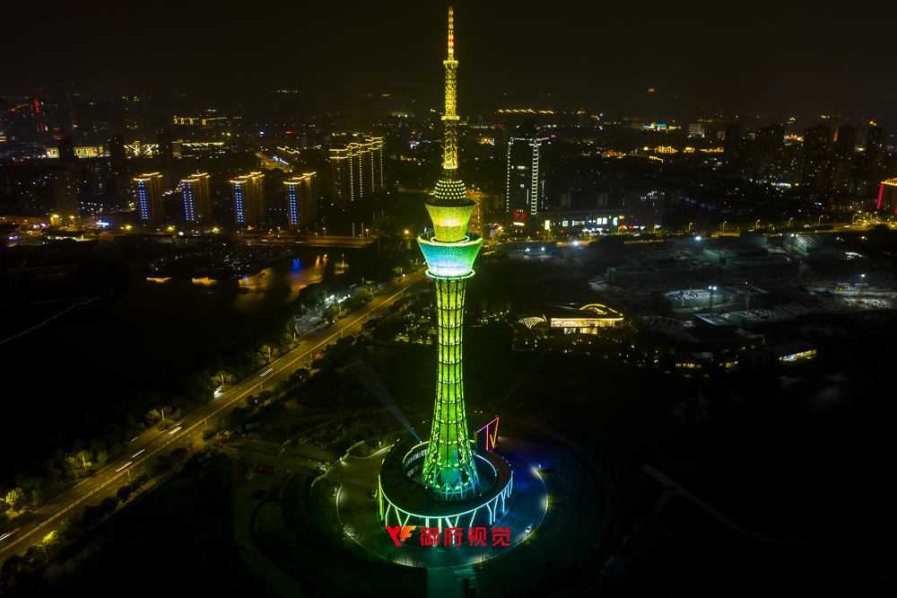 城市地标,常熟电视塔,航拍摄影
