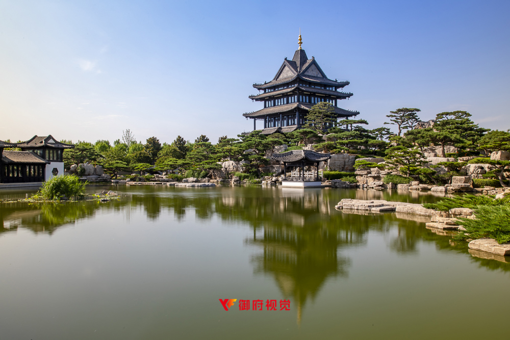 临沂,古典中式园林,琅琊园,旅游宣传广告