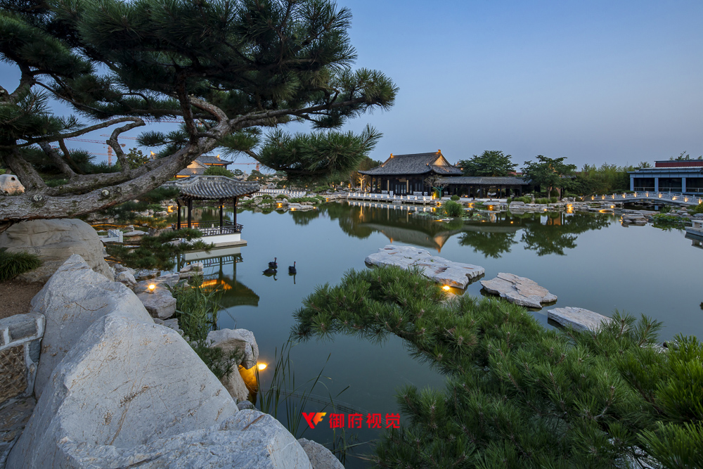 临沂,古典中式园林,琅琊园,旅游宣传广告
