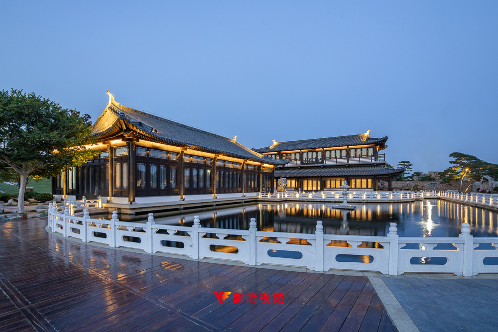 临沂,古典中式园林,琅琊园,旅游宣传广告