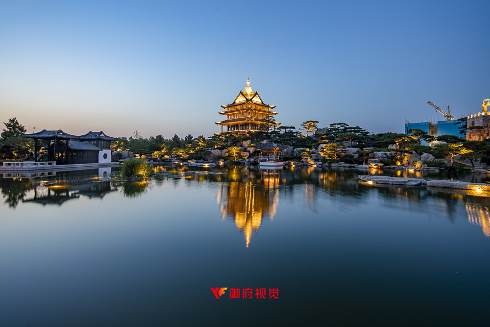 临沂,古典中式园林,琅琊园,旅游宣传广告