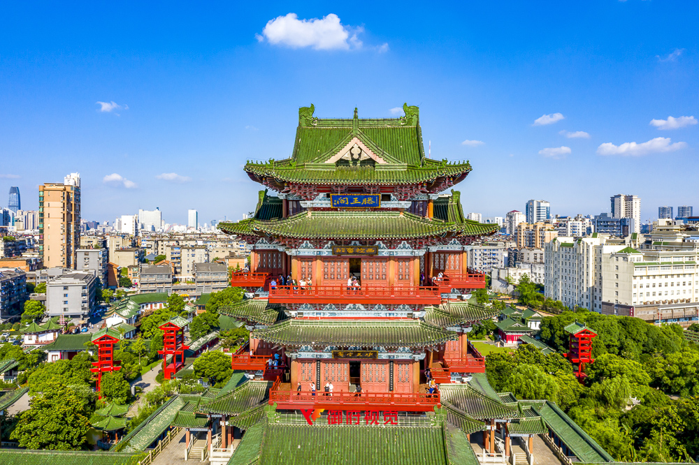 南昌地标,滕王阁,旅游广告,航拍摄影