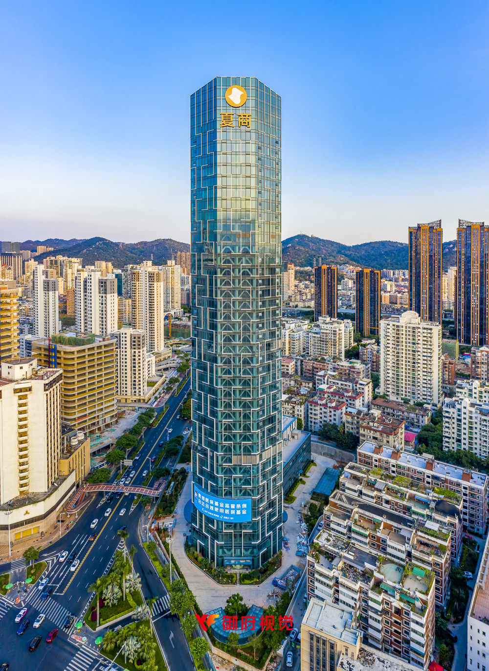 夏商集团,夏商大厦,写字楼广告摄影