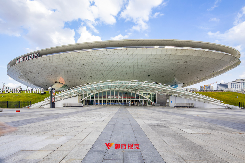 公共建筑摄影,上海建筑摄影,奔驰文化中心